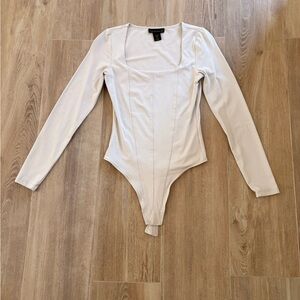 Revolve Beige Bodysuit